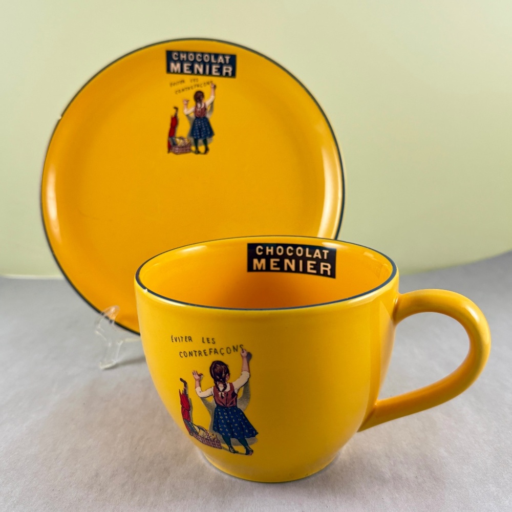 Chocolat Menier Yellow Café Éditions Clouet Set